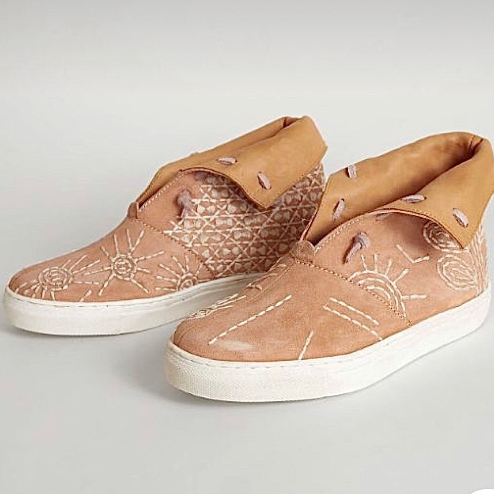 Free People Gansvoort high top sneaker bootie boot size 38  US 7.5